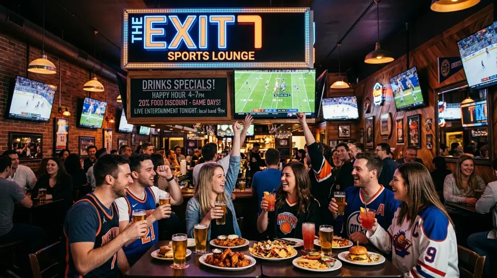 The Exit Sports Lounge – Drinks, Food Discount and Entertainment