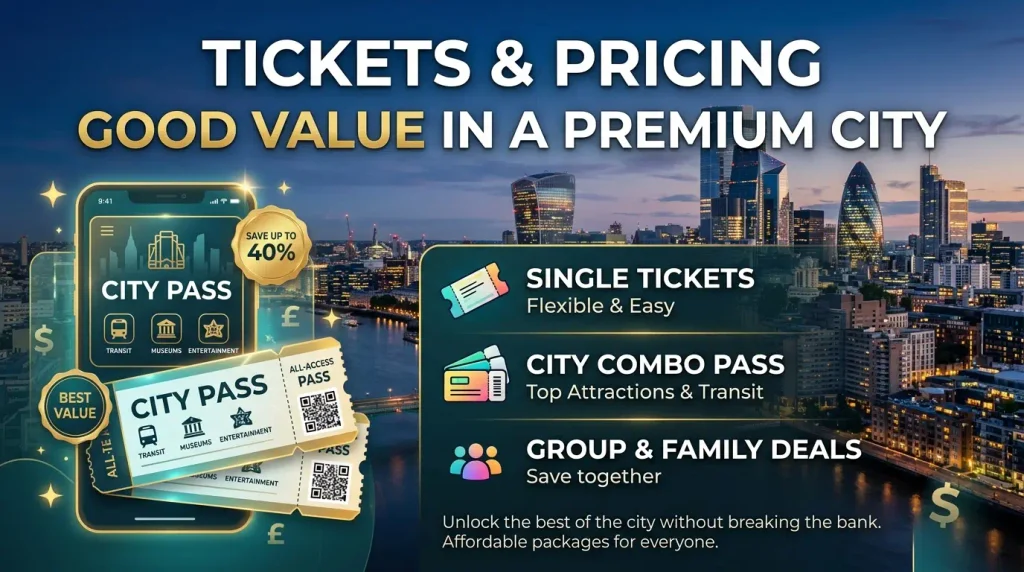 Tickets and Pricing: Good Value in a Premium City
